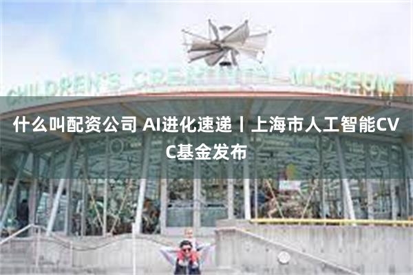 什么叫配资公司 AI进化速递丨上海市人工智能CVC基金发布
